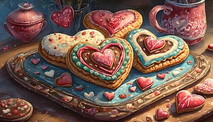 valentine day cookies