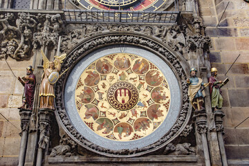 Prague, Town hall tower, astronomical clock