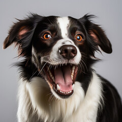 Fototapeta premium portrait of a black dog