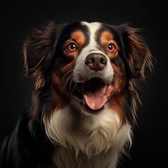 Fototapeta premium portrait of a black dog