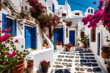 traditional greek house Generated with AI.