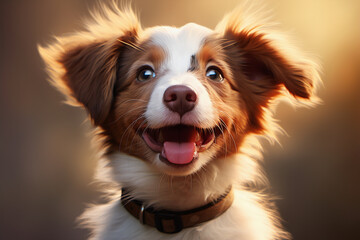 happy dog portrait