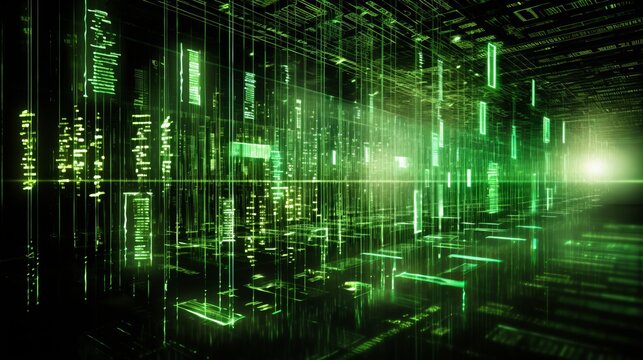 Abstract digital data matrix grid pattern background texture in futuristic  style