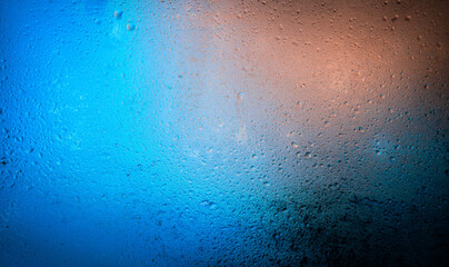 Closeup bright blue pink color glare dot merry xmas party greet card de focus art soft shape. Close...