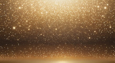 golden background with snowflakes