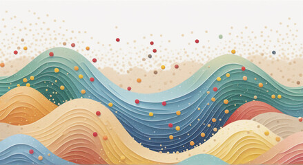 Waves of Elegance A Abstract Background Pattern

