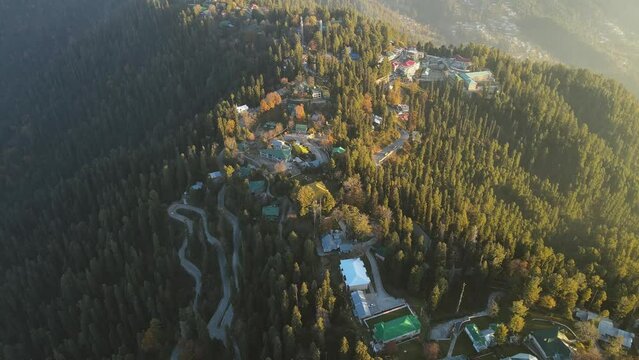 Murree / Nathia Gali, Road, Ariel View, popular tourist spots.