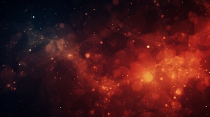 Abstract red particle mesh background technology concept for design and presentation