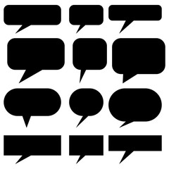 Speech bubble, speech balloon, Quote frames blank template.