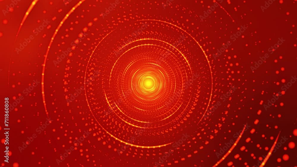 Poster abstract digital background. big data visualization. circular rotations of fantasy circle of colorfu