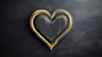 Wooden heart shape background