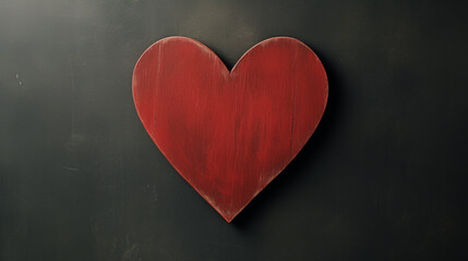 Fototapeta premium Wooden heart shape background