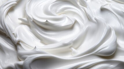 Delicious and creamy vanilla yogurt close up on a white background, ideal for healthy snack concepts - obrazy, fototapety, plakaty