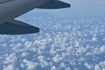Obraz premium Aerial view from an airplane 