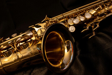 Curved soprano saxophone - obrazy, fototapety, plakaty