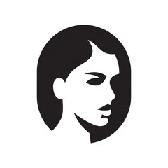 woman face logo icon