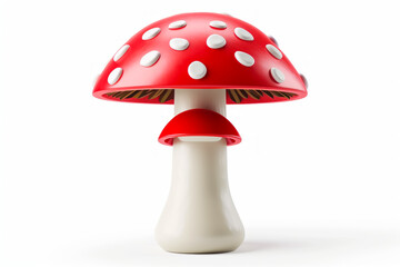 Mushrooms in drawing or illustration style. Background with selective focus and copy space