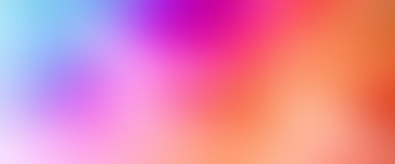 Ultrawide pink orange red purple azure blue abstract gradient premium background. Perfect for design, banner, wallpaper, template, creative projects, desktop. Exclusive quality, vintage style. 21:9