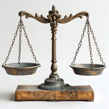 Balanza de la justicia: Entre la equidad y la tradición, un símbolo de la ley antigua.