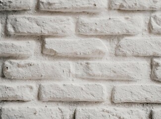 White bricks wall background