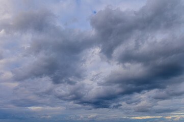 Fototapeta na wymiar dramatic clouds at sunset in cyprus 1