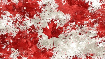 Canada flag artwork