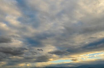 blue sky and clouds over the Mediterranean sea 17