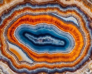 Colorful Agate Stone Layers