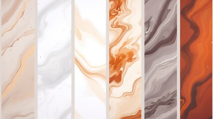 Elegant Marble Stone Texture Watercolor Ink Background Collection AI Generated