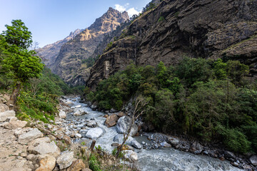 river in the mountains