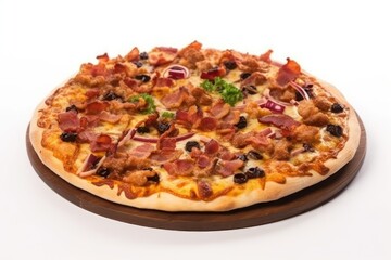 pizza isolated on white