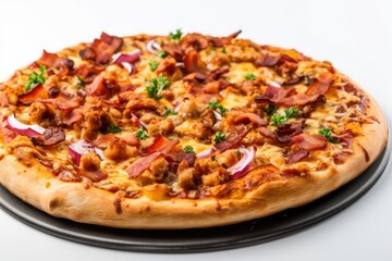 pizza isolated on white