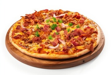 pizza isolated on white