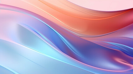 Fluid background with organic waves and iridescent colors