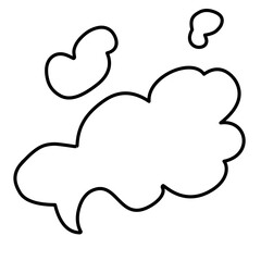 hand drawn cartoon smoke