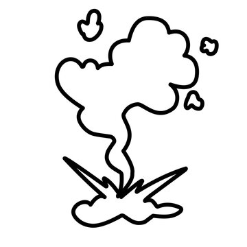 recommend clip art: hand drawn cartoon smoke
