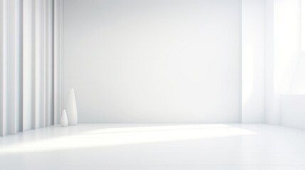 Minimalistic Clean White Background Wallpaper AI Generated