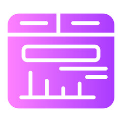 data research gradient icon