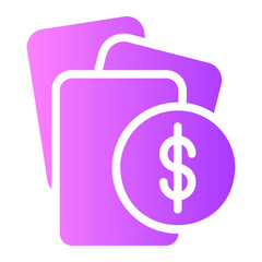 financial gradient icon