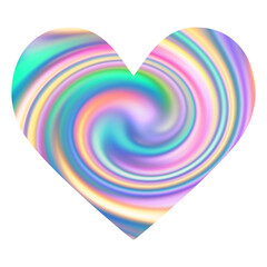 Blue shiny marble heart.Design for Valentines day