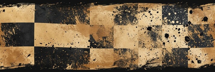 Fototapeta premium Natural Contrast: Grunge Beige, Tan, Brown, and Black Trendy Texture Poster and Web Banner Design, Perfect for Extreme Sportswear, Racing, Cycling, Football, Motocross, Basketball, Gridiron, and Trave