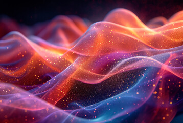 Holo abstract 3D shapes background