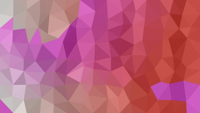 Moving Low Poly Grid Points Canvas: Colorful Geometric Abstraction