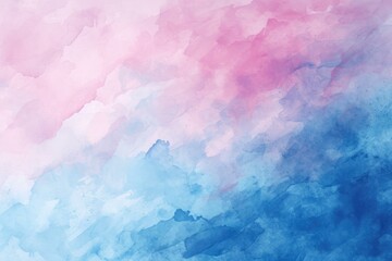 Abstract Pink and Blue Watercolor Background, Artistic Design