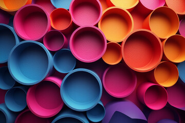 Holo abstract 3D shapes background