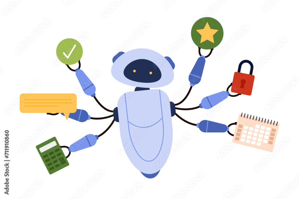 Poster efficient ai technology to help productivity, innovation system and service for work efficiency. aut