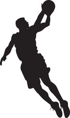 Slam Saga Basketball Player Dunk Vector Icon in Vector Epic 