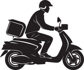 Street Spice Speedster Vector Design for Scooter Food Deliveries 