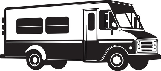 Flavor Fleet Fiesta Vector Logo for Food Truck Icon 