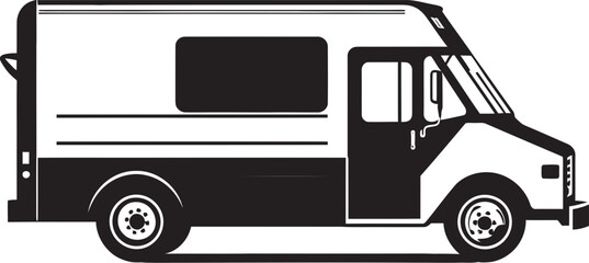 Gourmet Wheels Nomad Vector Logo for Mobile Culinary Journeys 